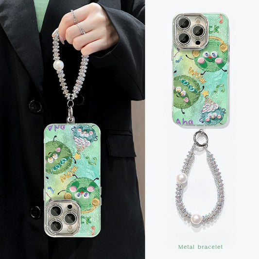 Ghibli Inspired Green Labubu Case