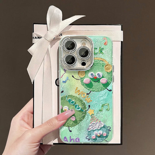 Ghibli Inspired Green Labubu Case